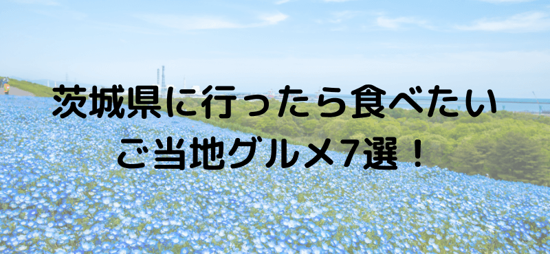 茨城県に行ったら食べたいご当地グルメ7選！