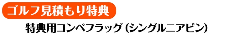 コンペフラッグ（シングルニアピン）【現物】