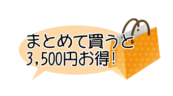 まとめて買うと3500円お得