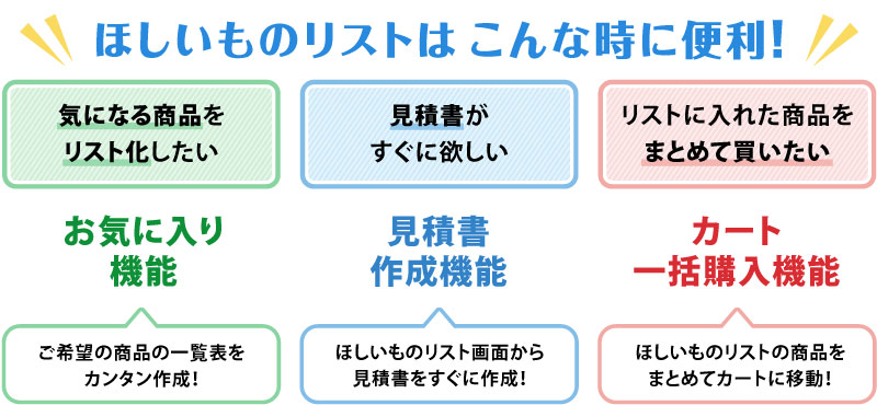 ほしいものリストはこんな時に便利！